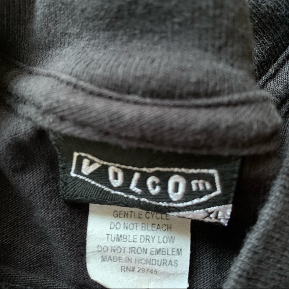 Volcom Stone Boys Black Logo T-shirt - Picture 3 of 4
